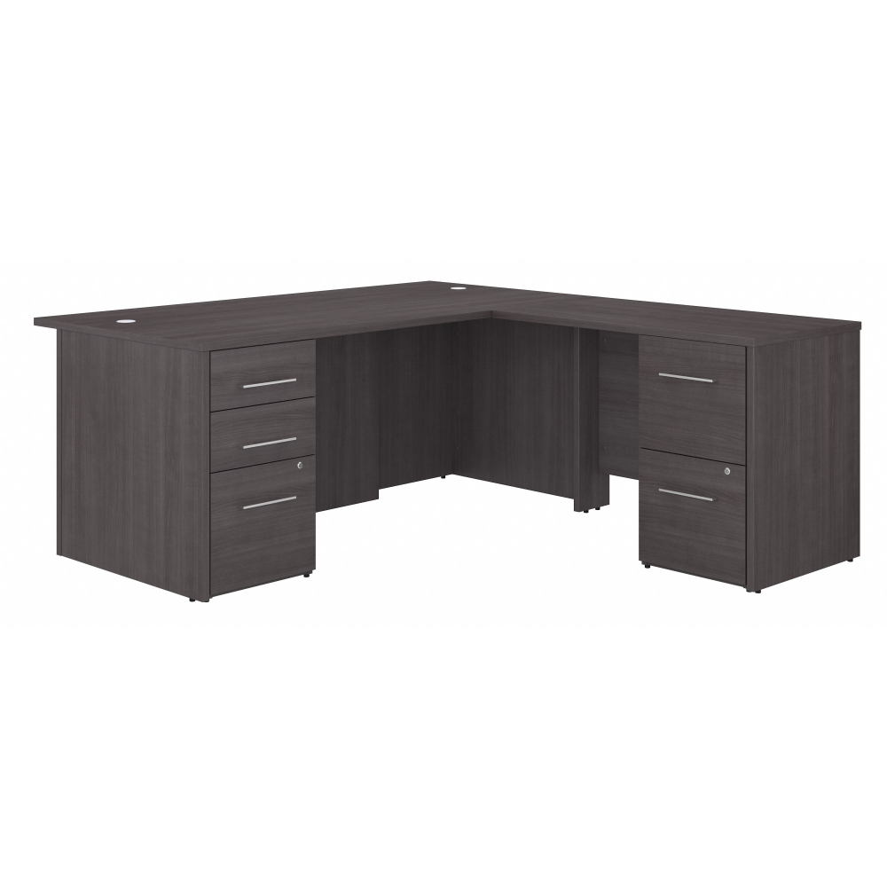 Shop Bush Business Furniture Office 500 72W L Shaped Executive Desk with Drawers, Image 01, OF5004SGSU, #color_storm gray