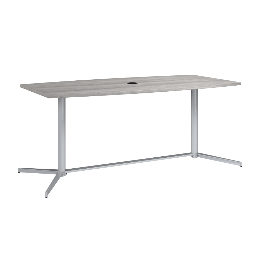 Shop Bush Business Furniture 72-inch Office Conference Table with Metal Base, Image 01, 99TBM72PGSVK, #color_platinum gray/cool gray metallic