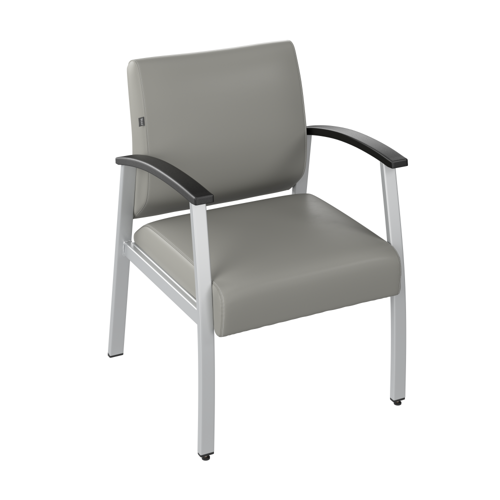 Shop Bush Business Furniture Arrive Waiting Room Guest Chair with Arms, Image 03, CH3901GVL-03, #color_light gray vinyl