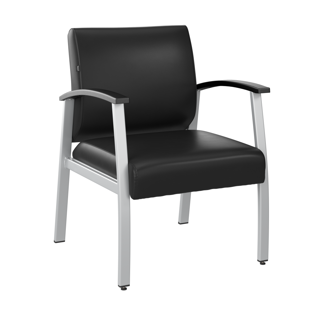 Shop Bush Business Furniture Arrive Waiting Room Guest Chair with Arms, Image 01, CH3901BVL-03, #color_black vinyl