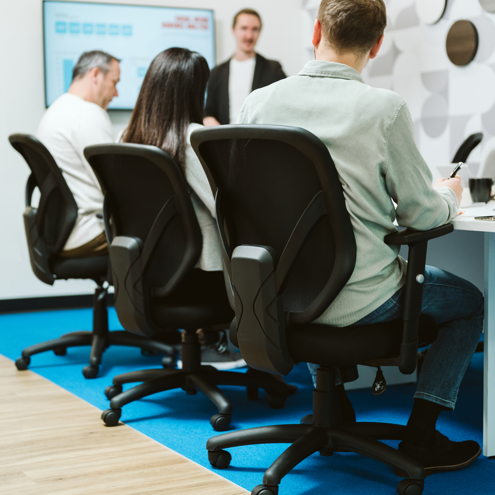 Shop Bush Business Furniture Accord Mesh Back Office Chair, Image 04, CH1205BLF-03, #color_black fabric