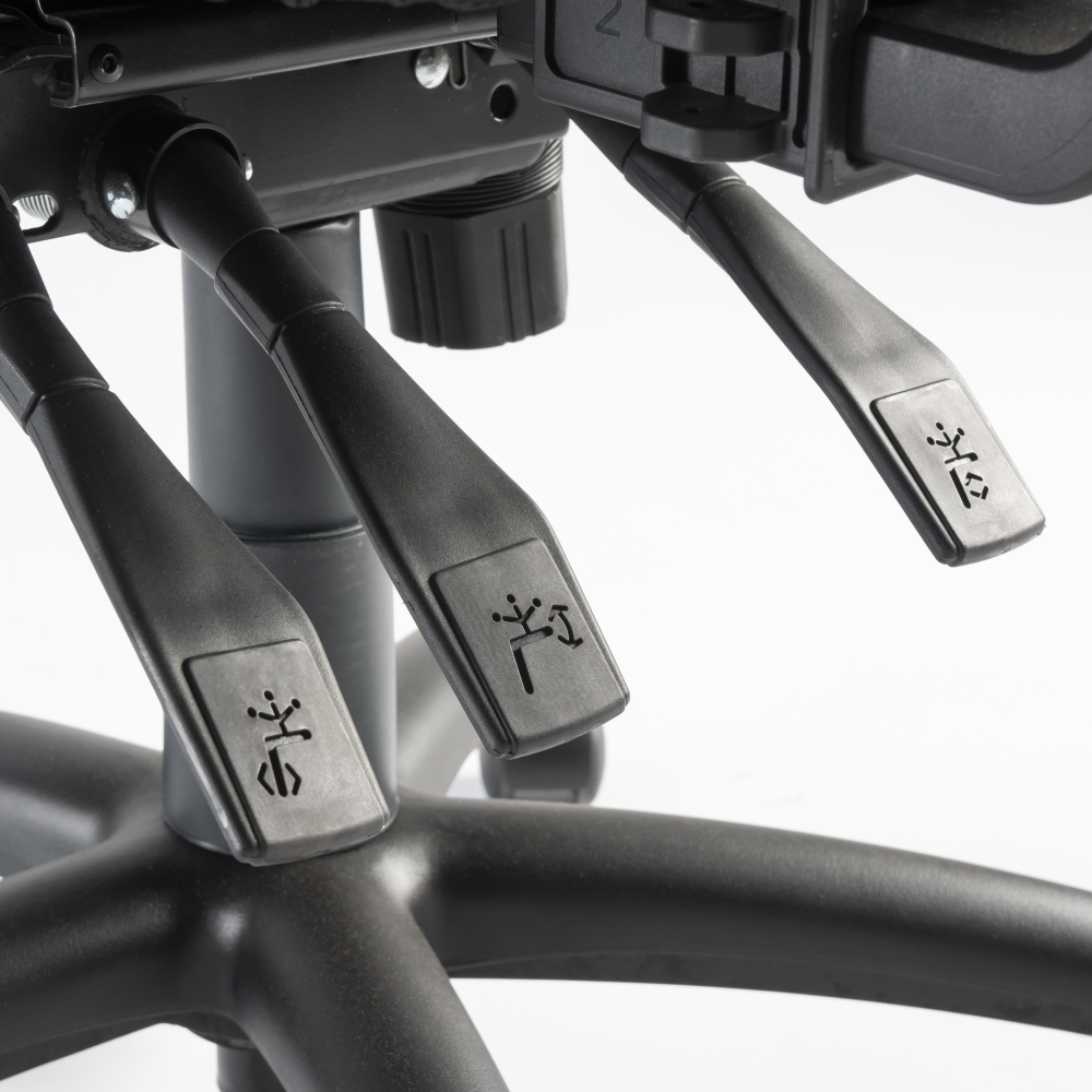 Shop Bush Business Furniture Custom Comfort High Back Multifunction Mesh Executive Office Chair, Image 05, CH1303BLF-03, #color_black nylon mesh