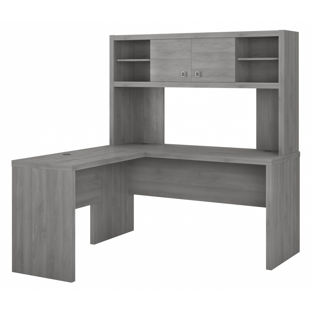 Shop Bush Business Furniture Echo L Shaped Desk with Hutch, Image 01, ECH031MG, #color_modern gray