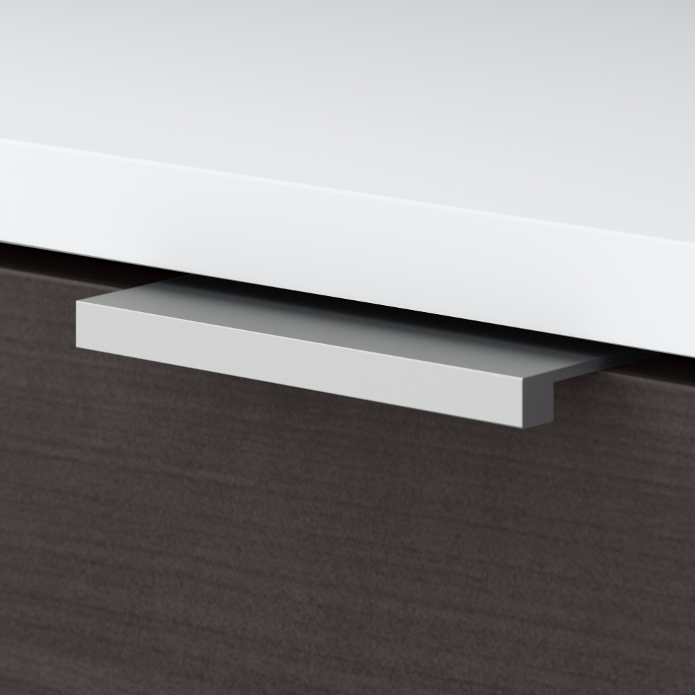 Shop Bush Business Furniture Jamestown Low Storage Cabinet with Doors and Shelves, Image 05, JTS160SGWH, #color_storm gray/white