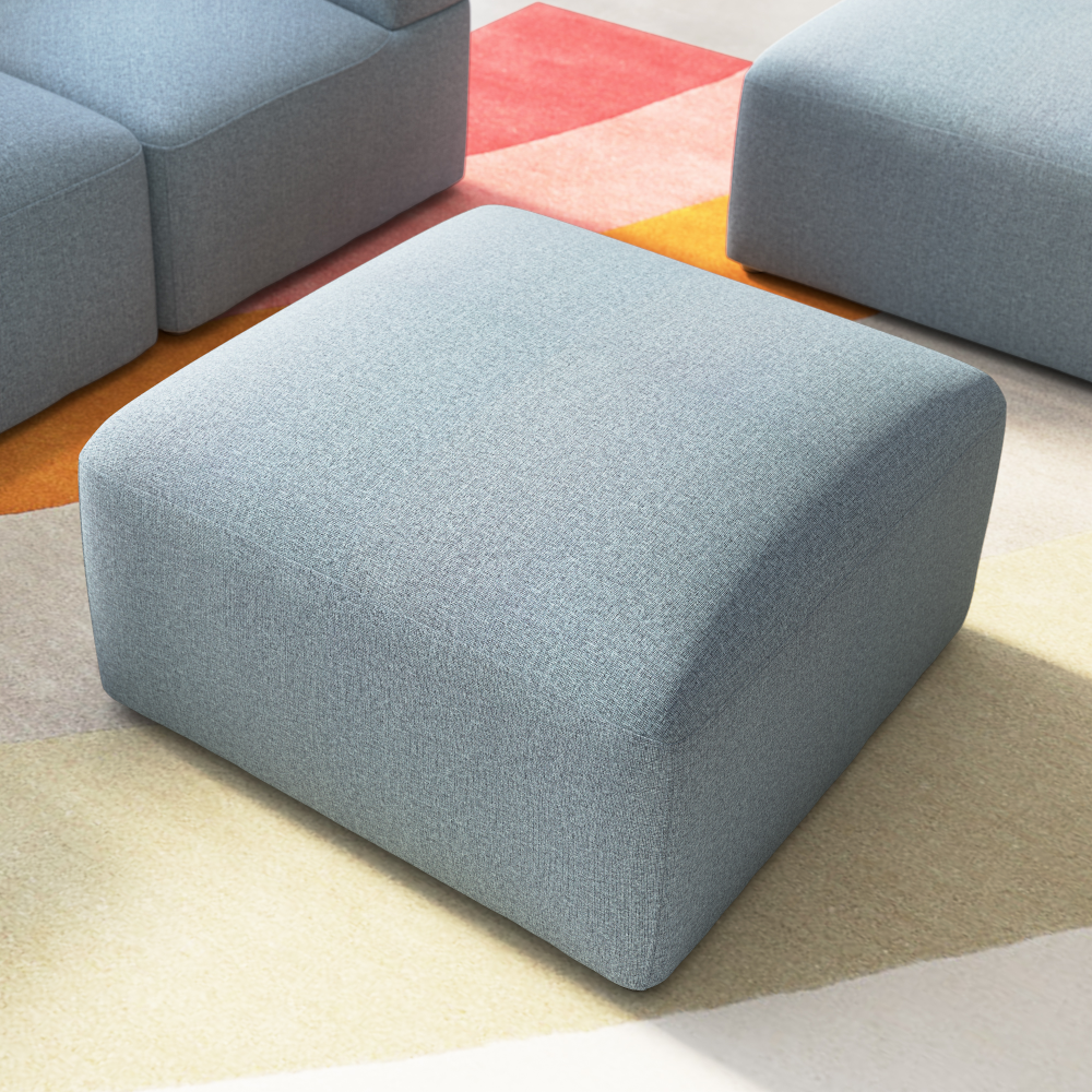 Shop Bush Business Furniture Assemble Modular Lounge Ottoman, Image 02, ASM230MSF-03, #color_mist fabric