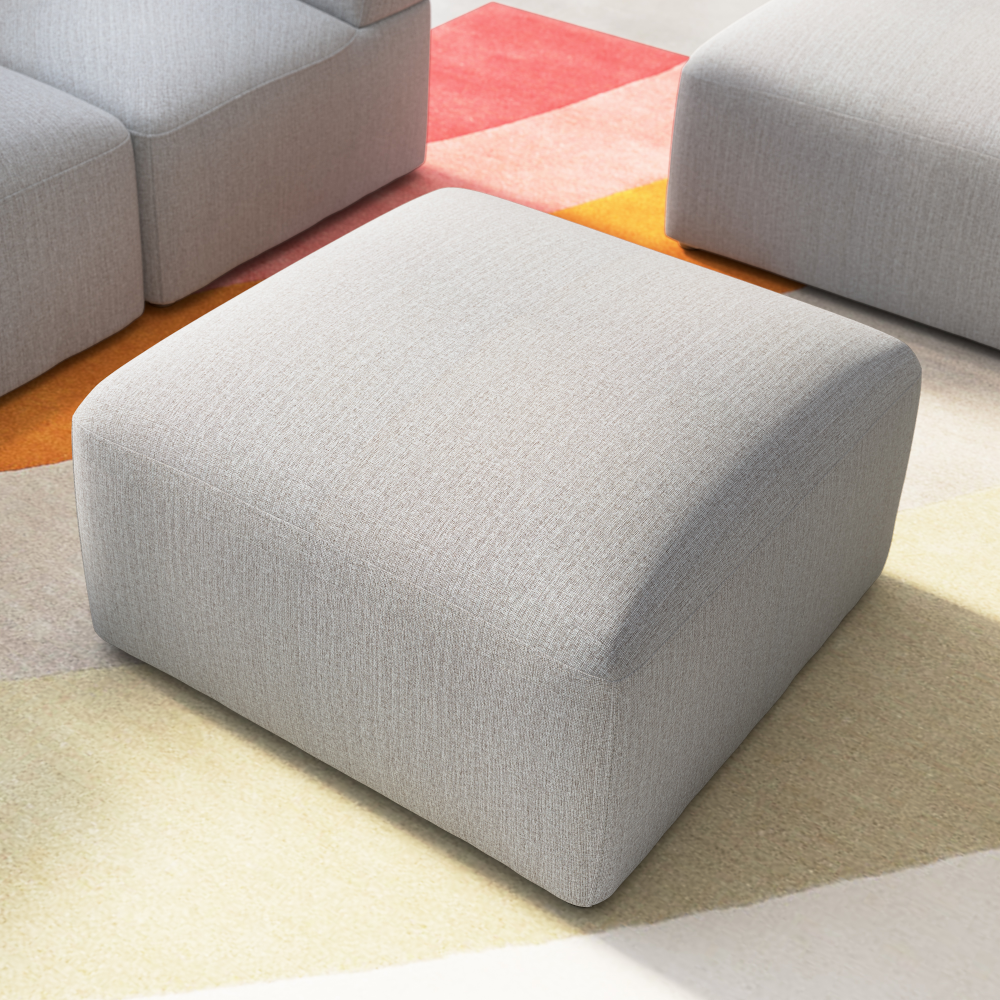 Shop Bush Business Furniture Assemble Modular Lounge Ottoman, Image 02, ASM230FGF-03, #color_fog fabric