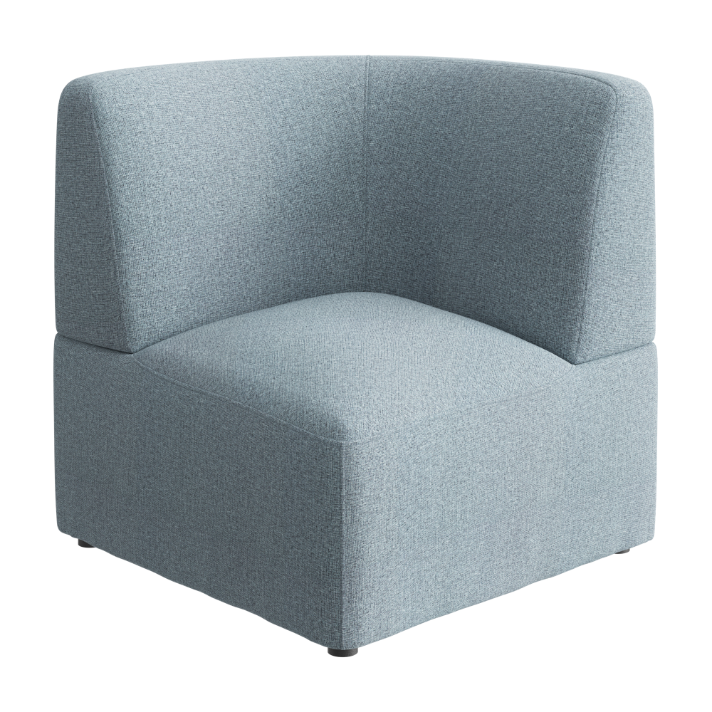 Shop Bush Business Furniture Assemble Modular Corner Lounge Chair, Image 01, ASM330MSF-03, #color_mist fabric