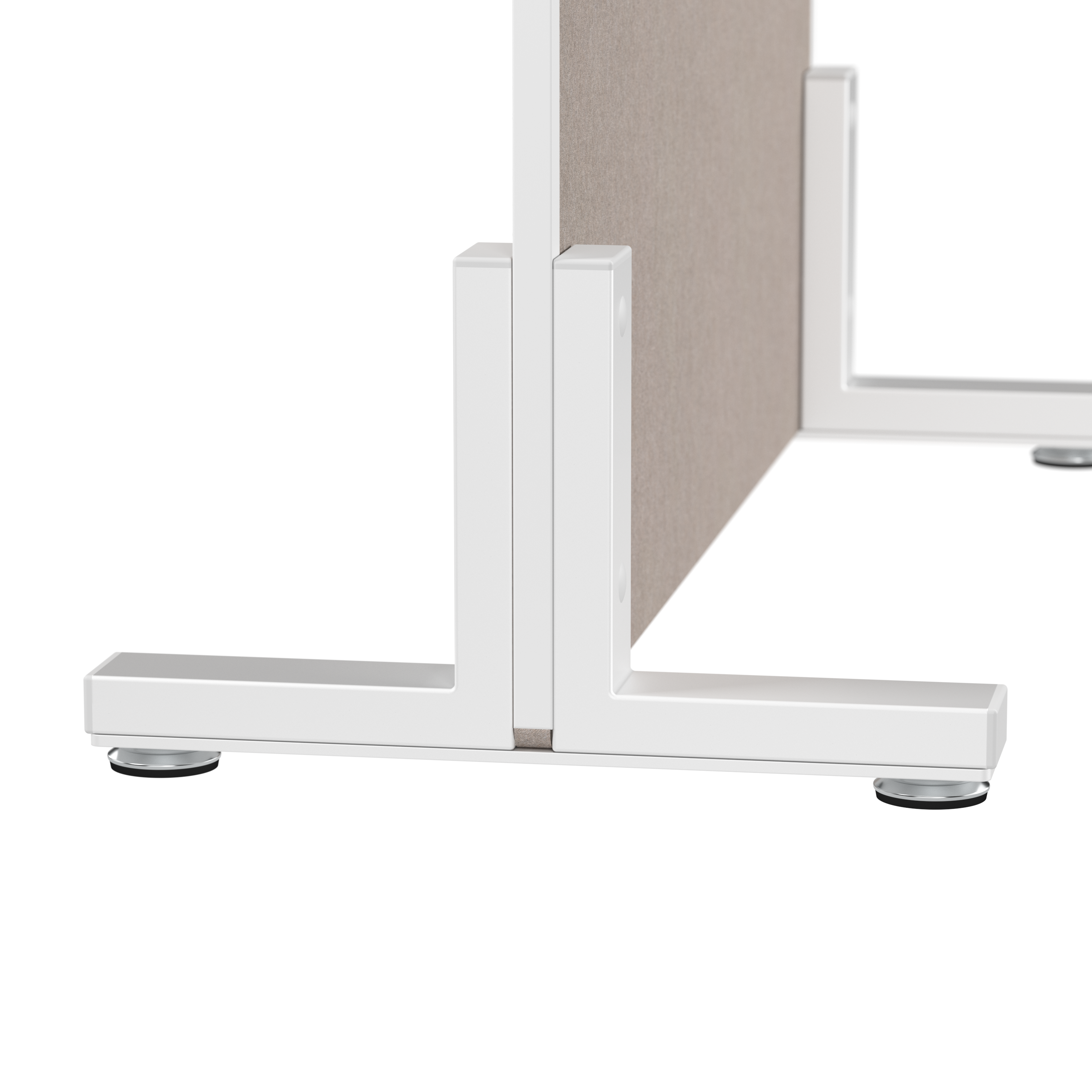 Shop Bush Business Furniture 34W x 55H Freestanding Privacy Screen 07 PSP134WB-03 #color_warm beige