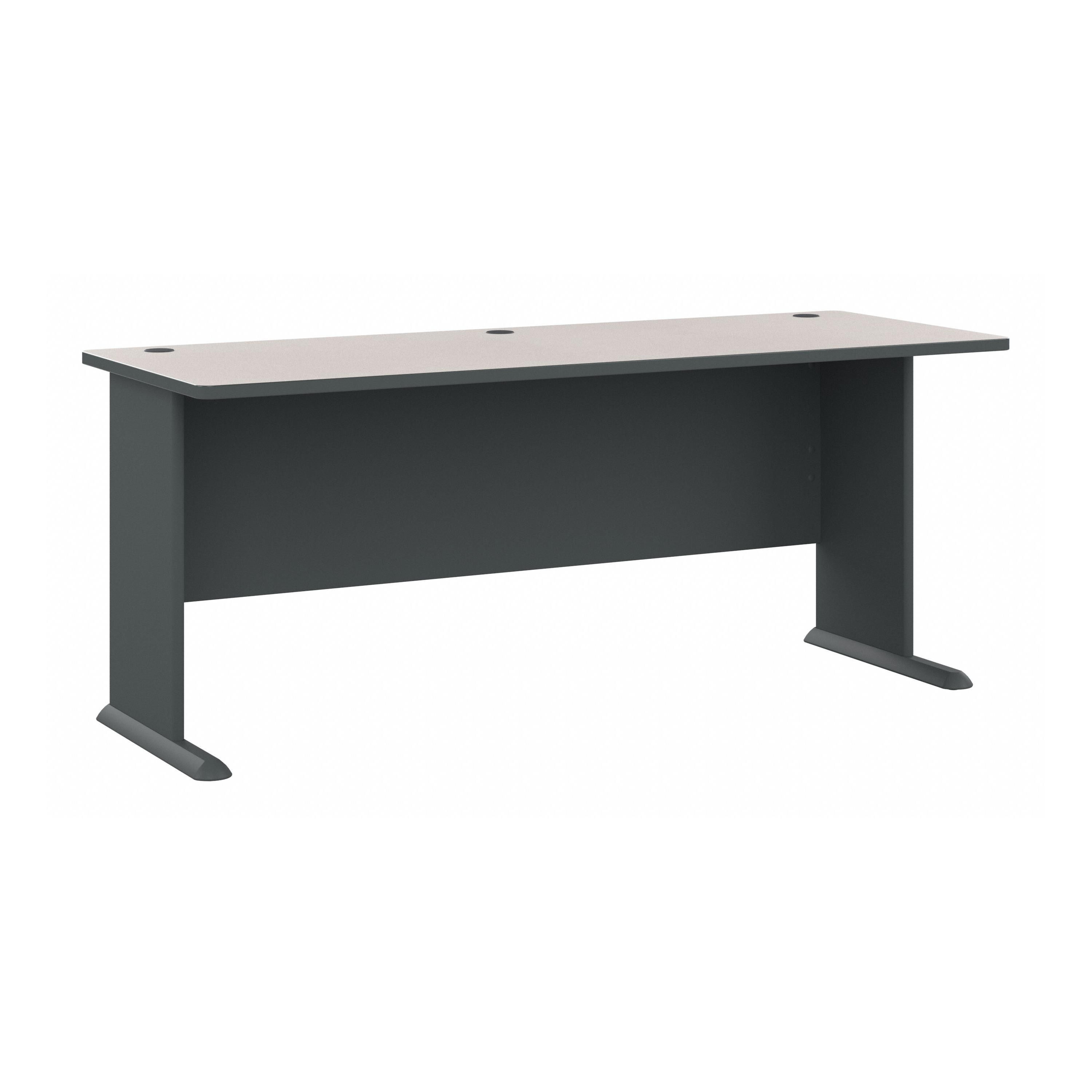 Shop Bush Business Furniture Series A 72W Desk 02 WC84872 #color_slate/white spectrum