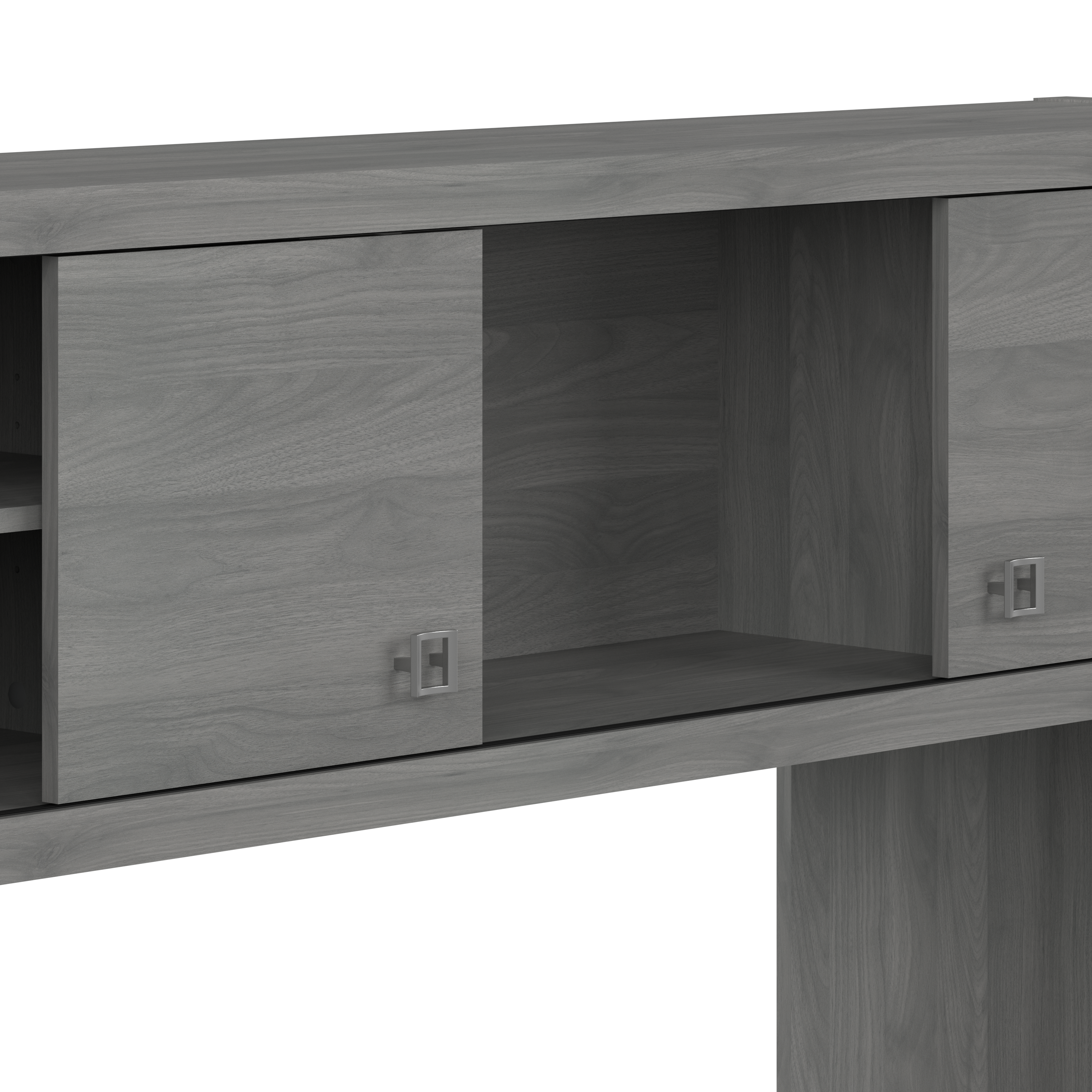 Shop Bush Business Furniture Echo 72W Computer Desk with Hutch and 3 Drawer Mobile File Cabinet 08 ECH048MG #color_modern gray