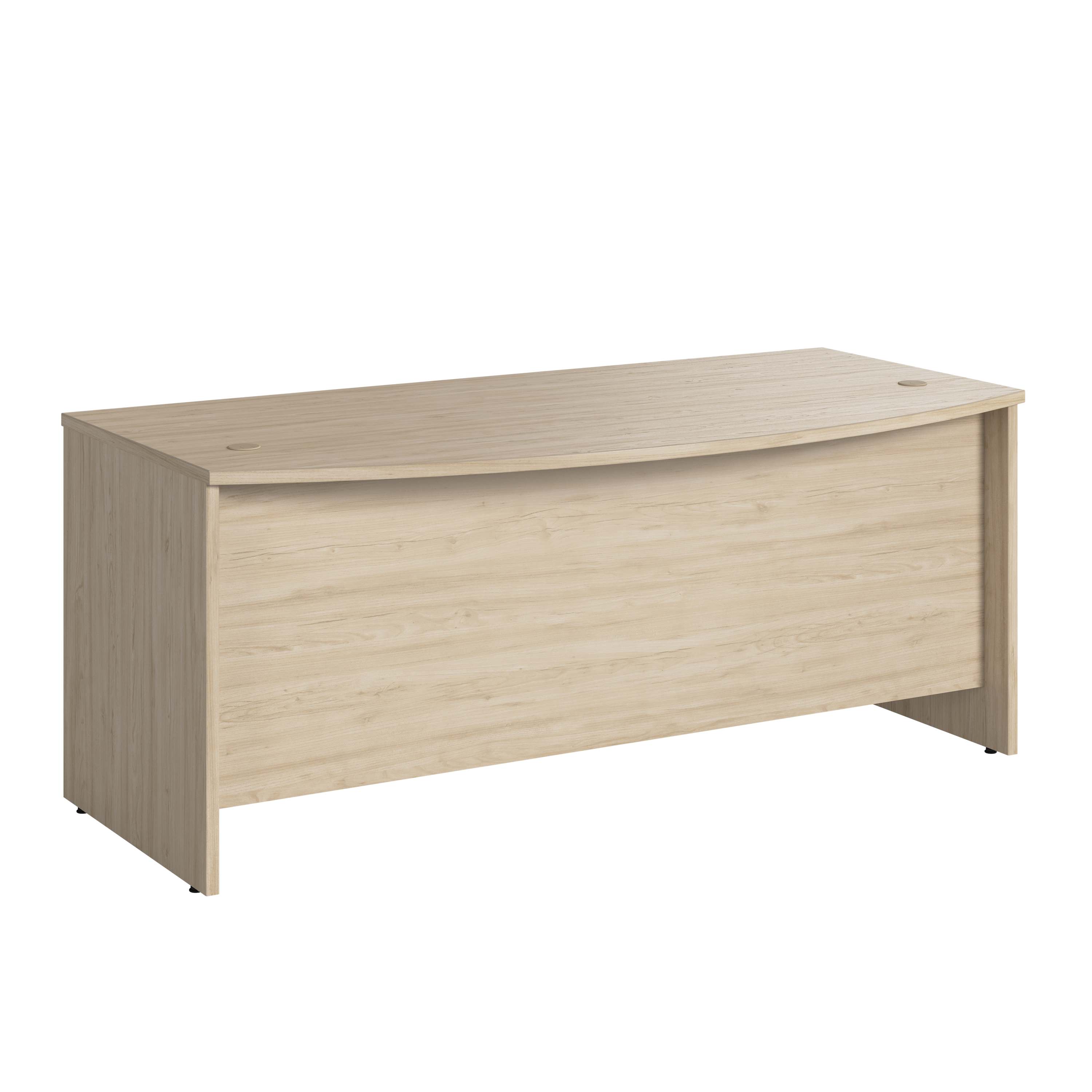 Shop Bush Business Furniture Studio C 72W x 36D Bow Front Desk 02 SCD172NE #color_natural elm