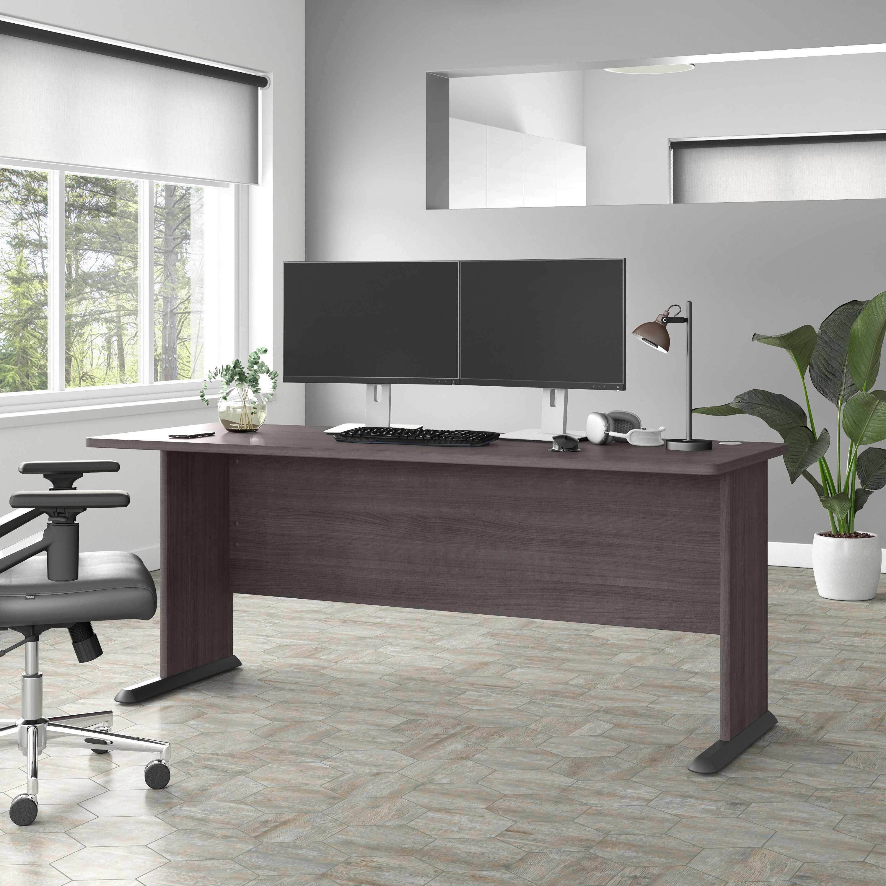 Shop Bush Business Furniture Studio A 72W Computer Desk 01 SDD172SG #color_storm gray