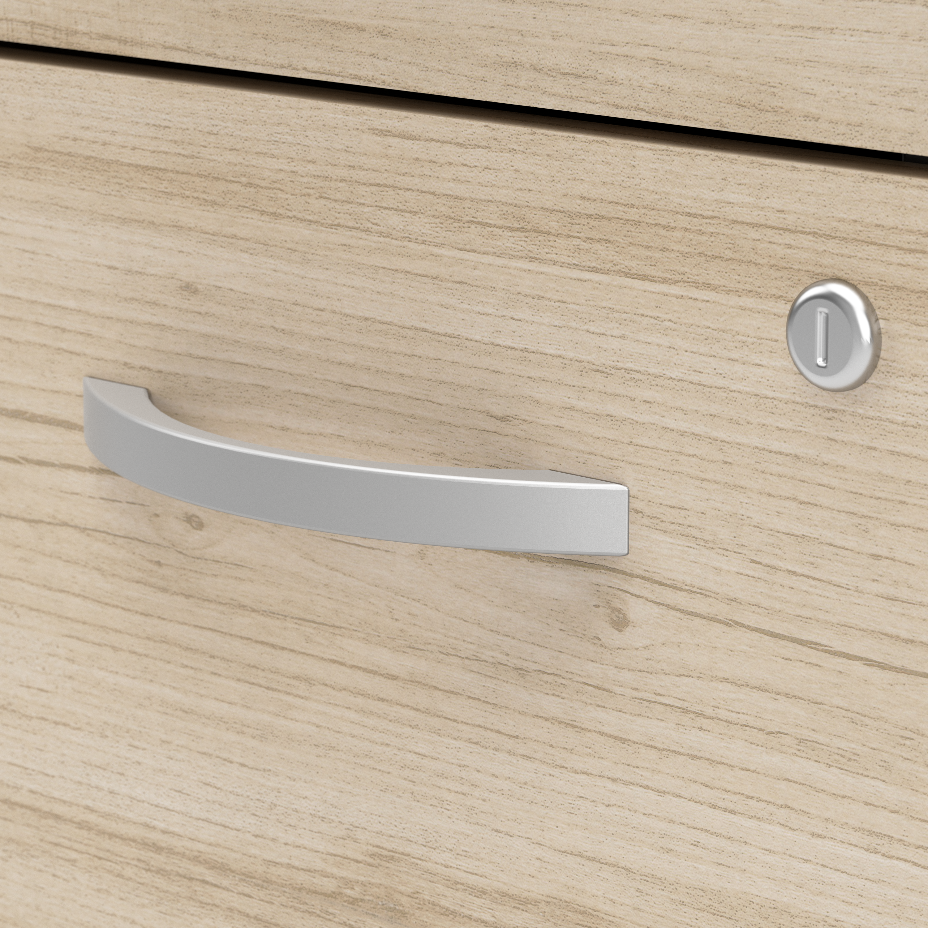 Shop Bush Business Furniture Arrive 3 Drawer Mobile File Cabinet - Assembled 09 ARF116NE-Z #color_natural elm