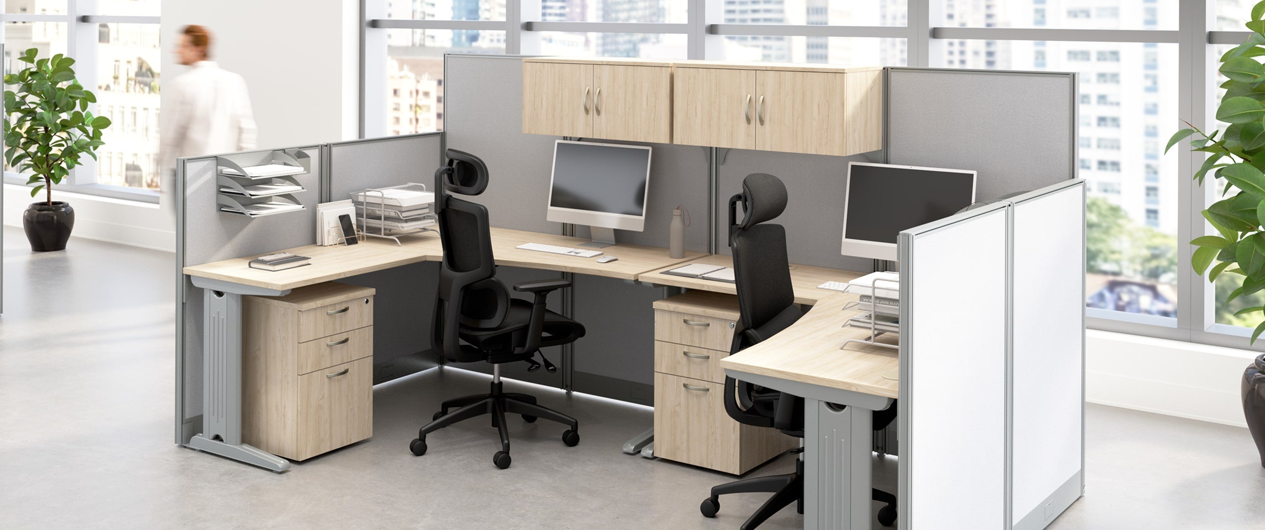2-Person Cubicle Workstations