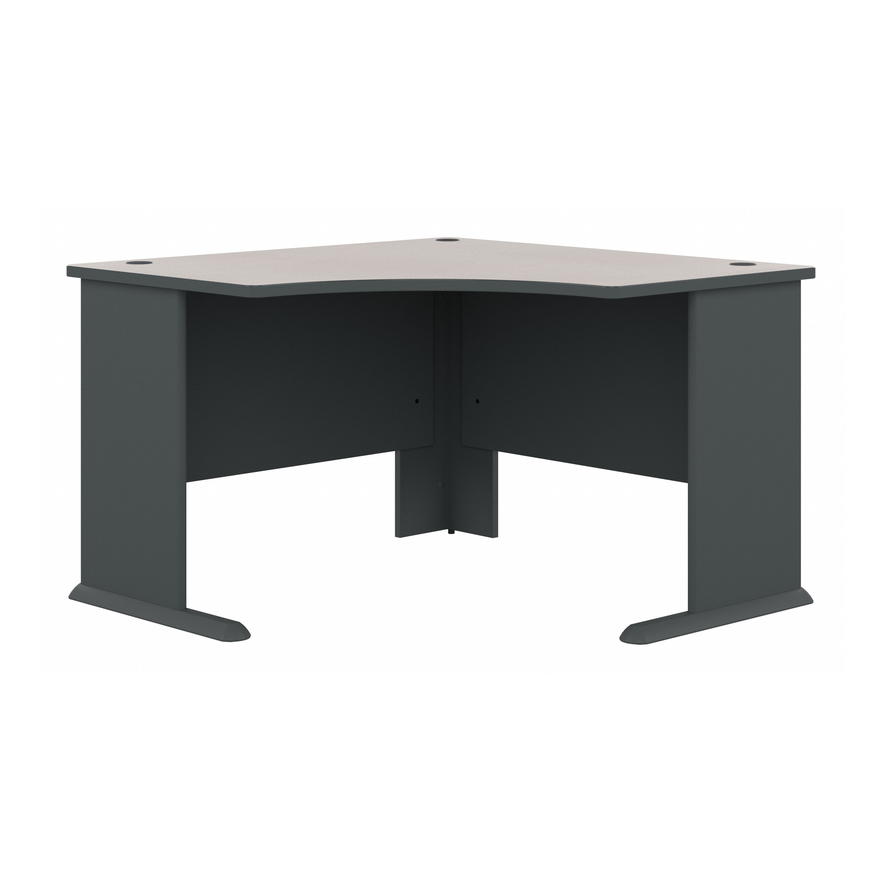 Shop Bush Business Furniture Series A 48W Corner Desk 02 WC8427A #color_slate/white spectrum