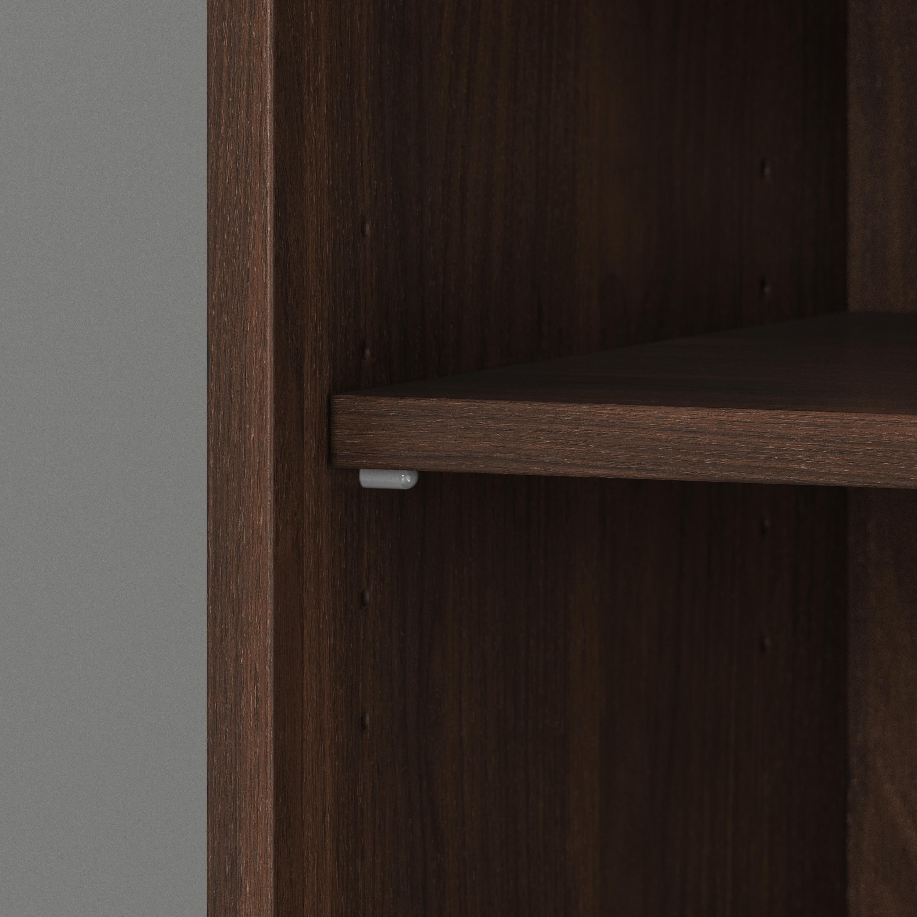 Shop Bush Business Furniture Studio C Tall 5 Shelf Bookcase 07 SCB136BW #color_black walnut