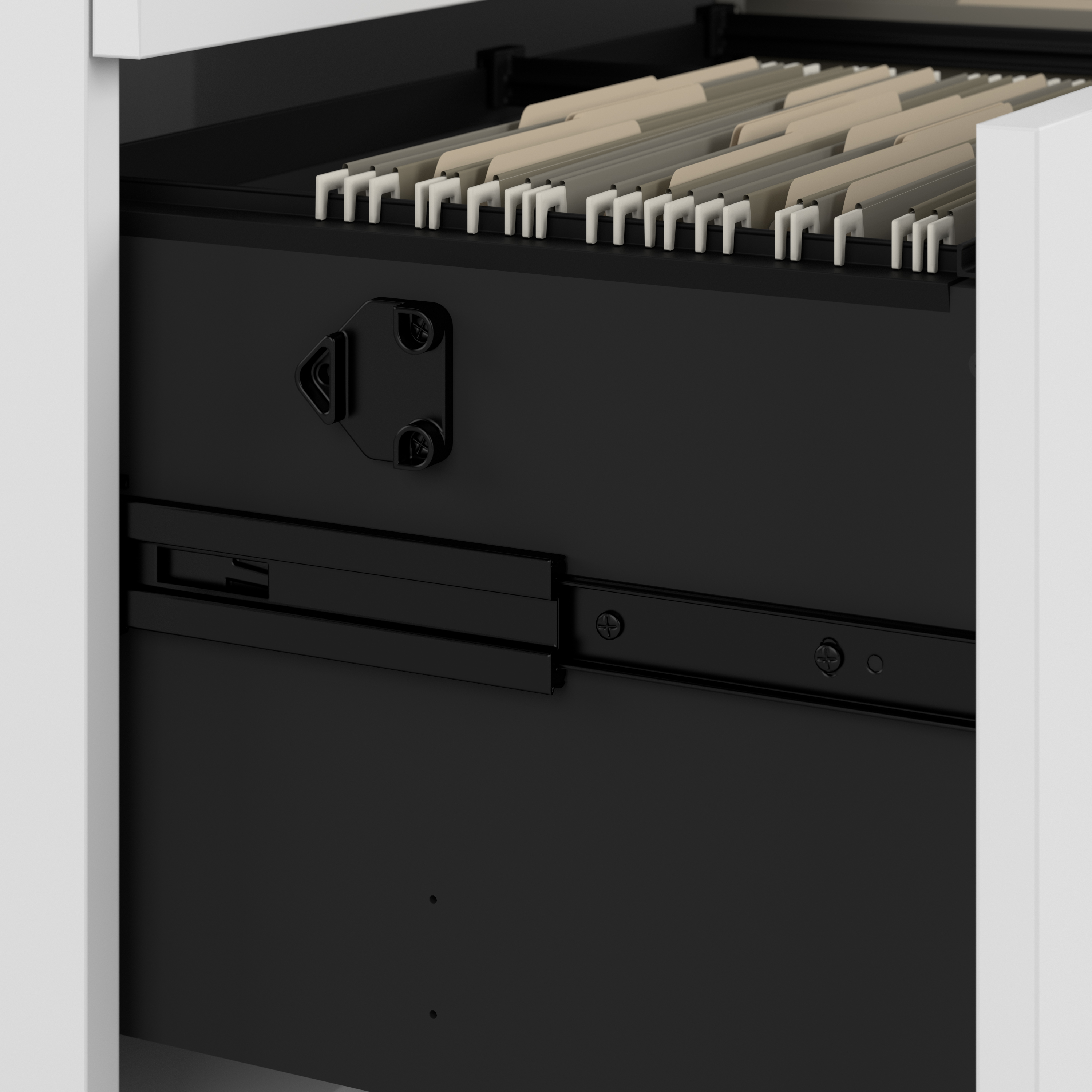 Shop Bush Business Furniture Office in an Hour 2 Drawer Lateral File Cabinet 08 OIAH011WHSU #color_pure white