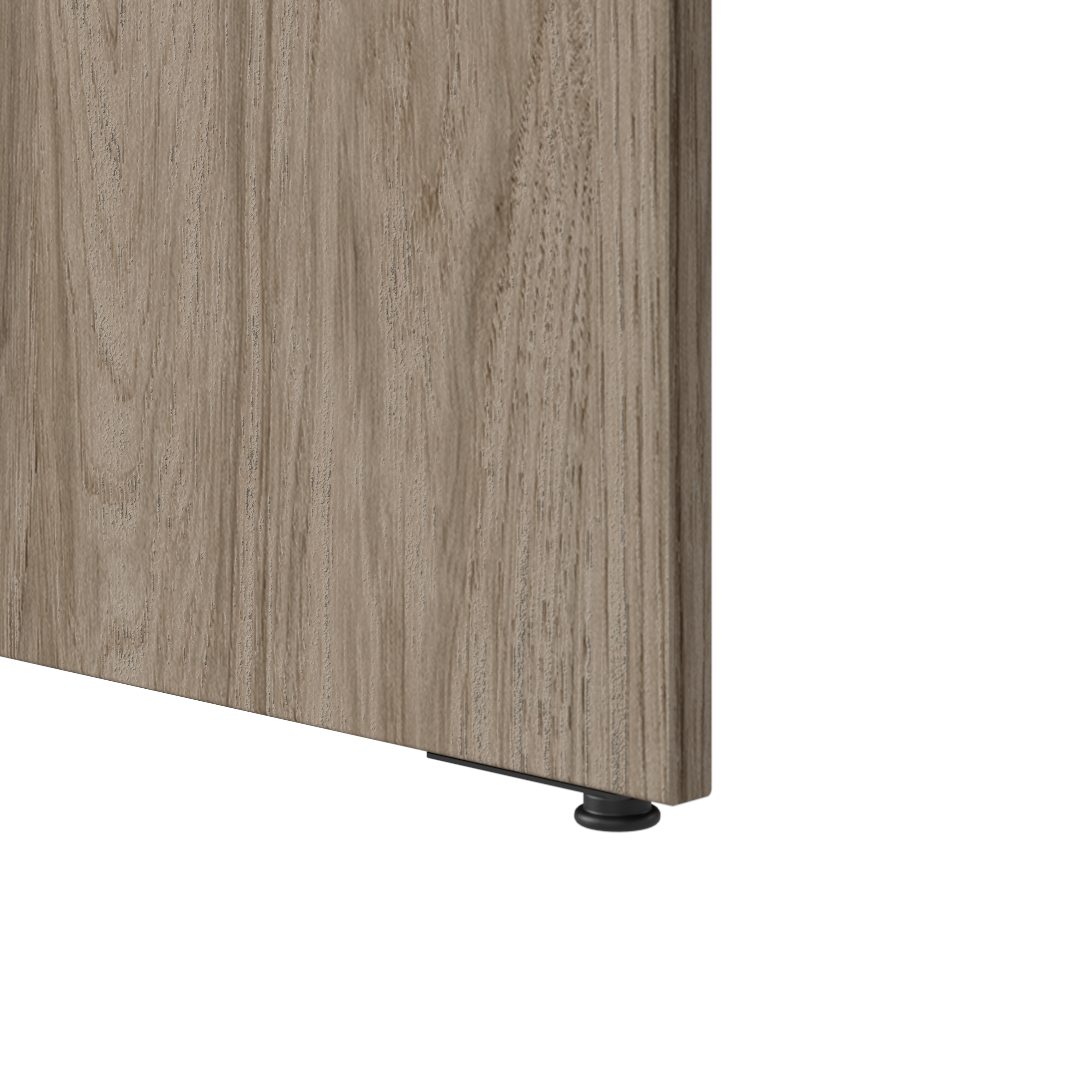Shop Bush Business Furniture 96W x 42D Boat Shaped Conference Table with Wood Base 09 99TB9642MHK #color_modern hickory