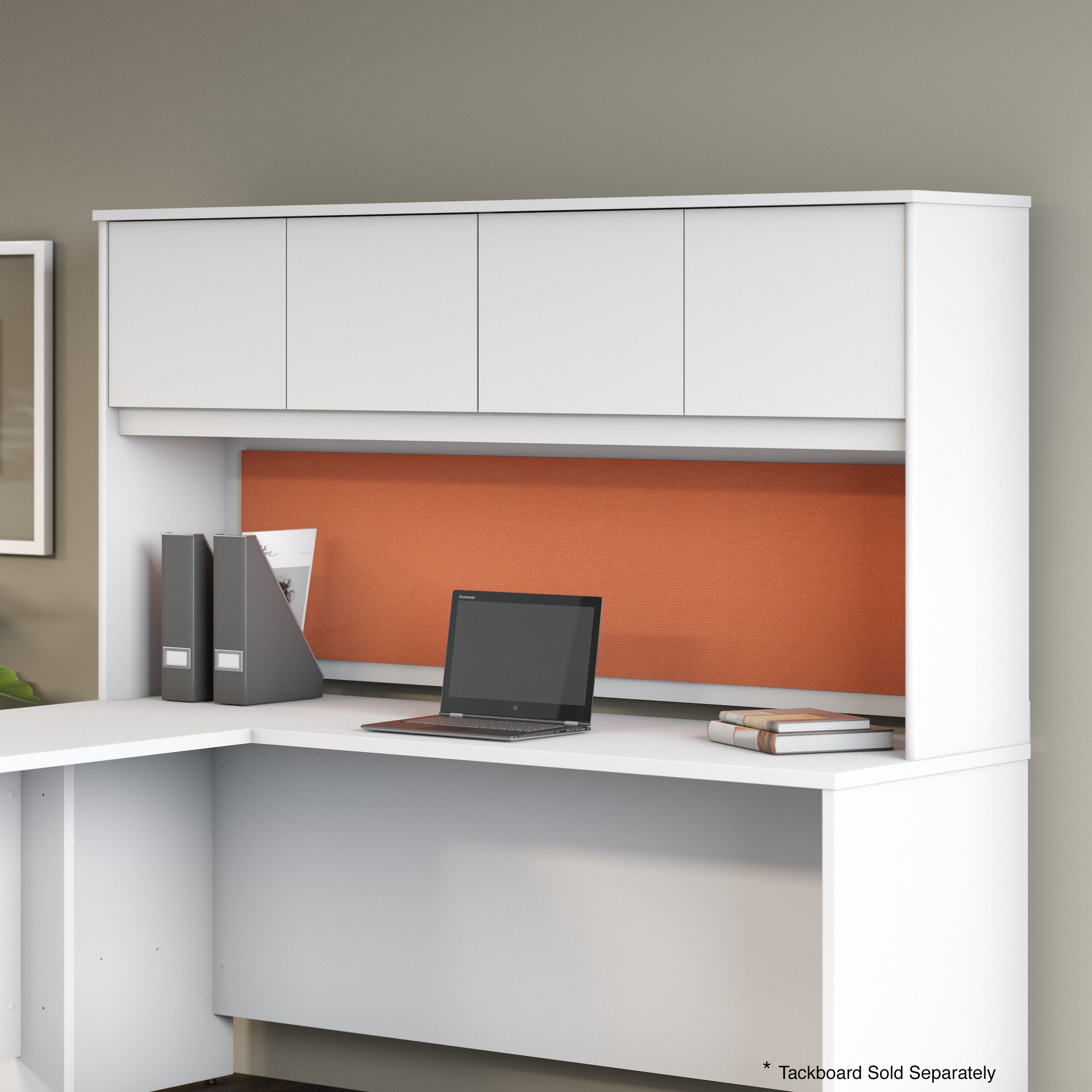 Shop Bush Business Furniture Studio C 72W Desk Hutch 03 SCH172WH #color_white