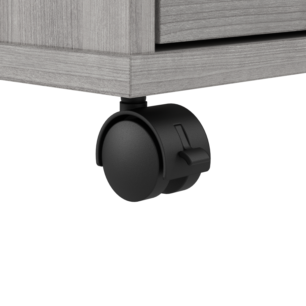 Shop Bush Business Furniture Hustle 4 Person L Shaped Desk with Mobile File Cabinets