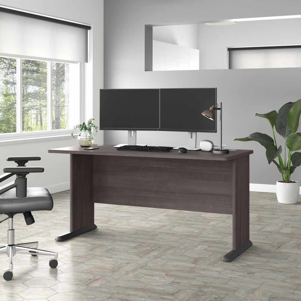 Shop Bush Business Furniture Studio A 60W Computer Desk, Image 02, SDD160SG, #color_storm gray