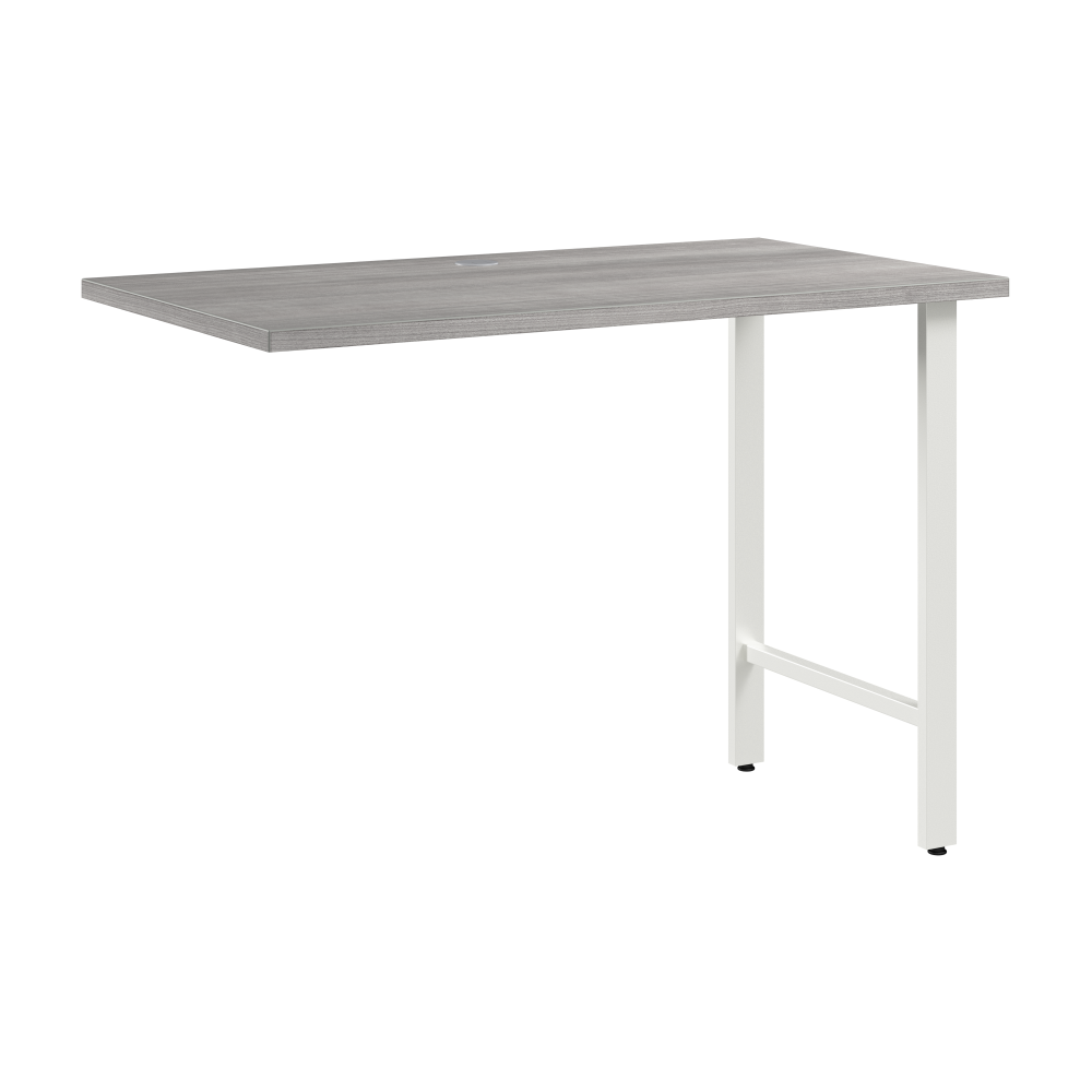 Shop Bush Business Furniture Hustle 42W x 24D Desk Return with Metal Legs, Image 01, HUR142PG, #color_platinum gray
