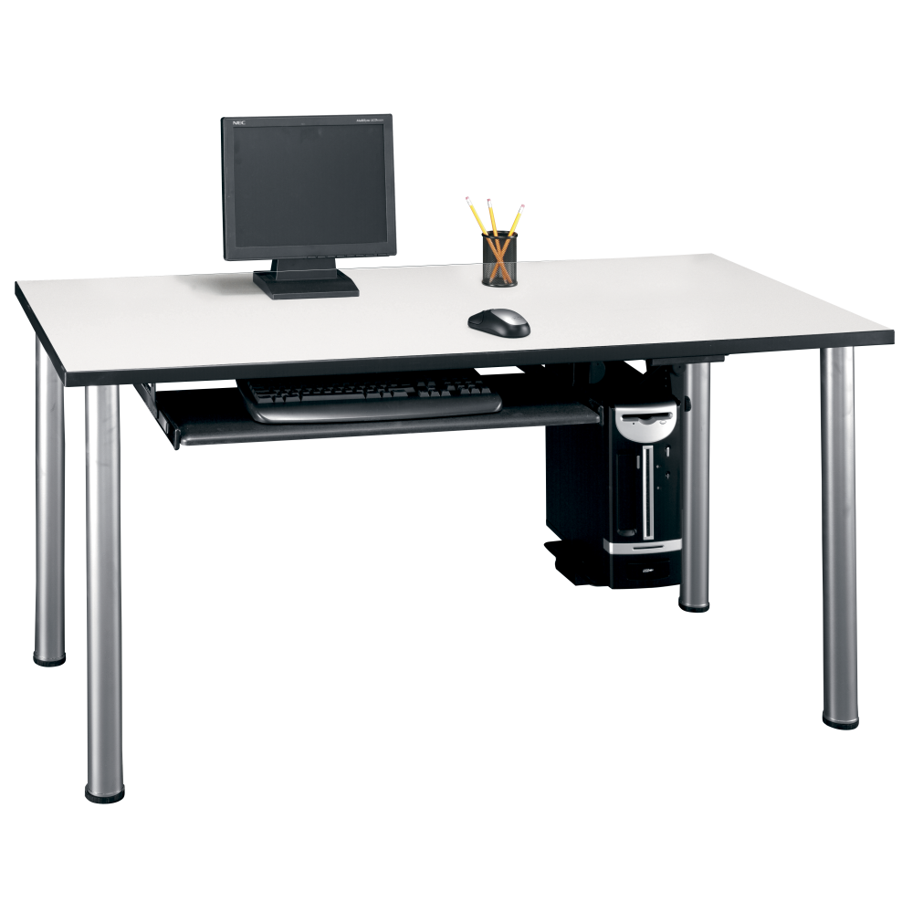 Shop Bush Business Furniture Universal Keyboard Shelf, Image 02, AC99808-03, #color_black textured vinyl