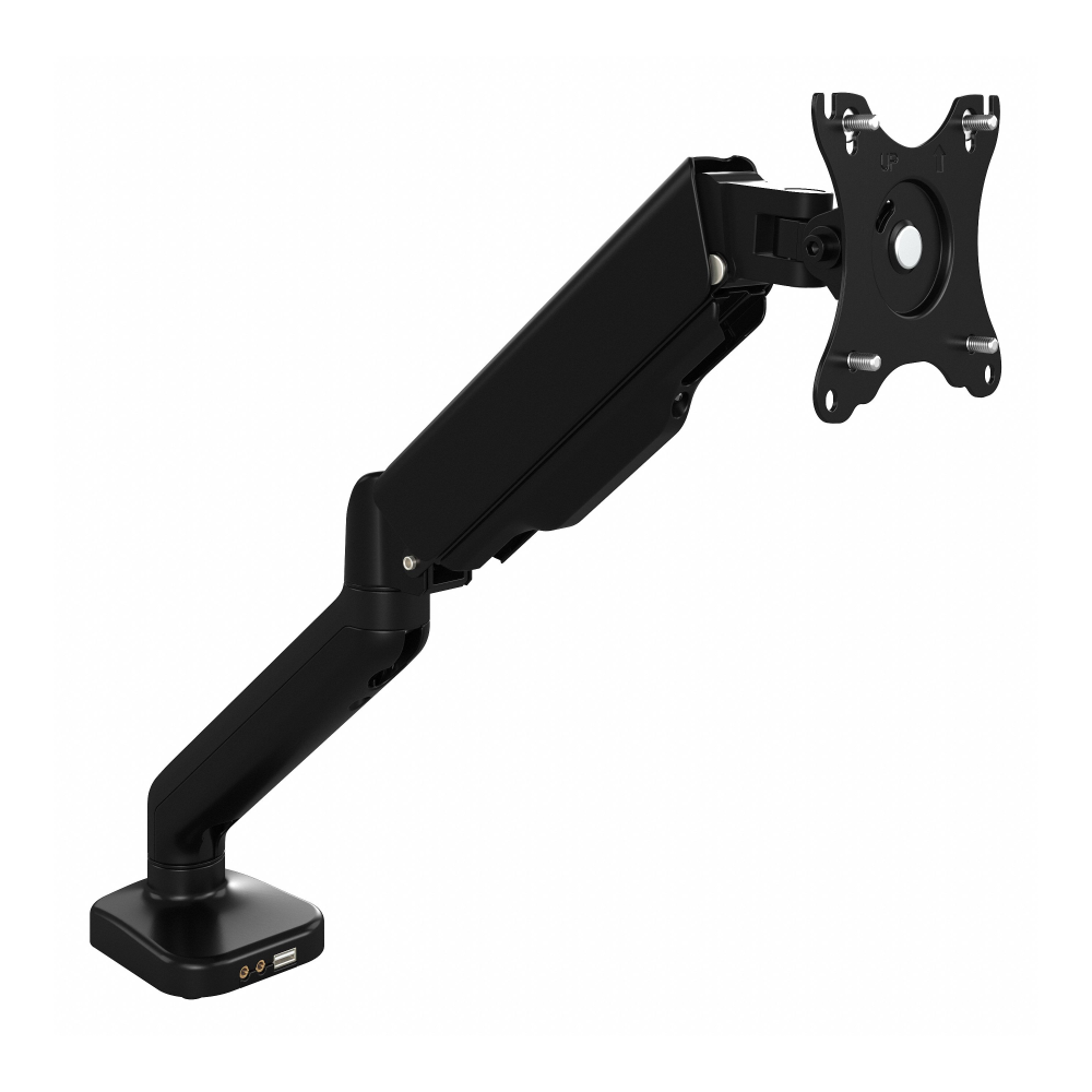 Shop Bush Business Furniture Adjustable Monitor Arm with USB Port, Image 01, AC99890-03, #color_black paint