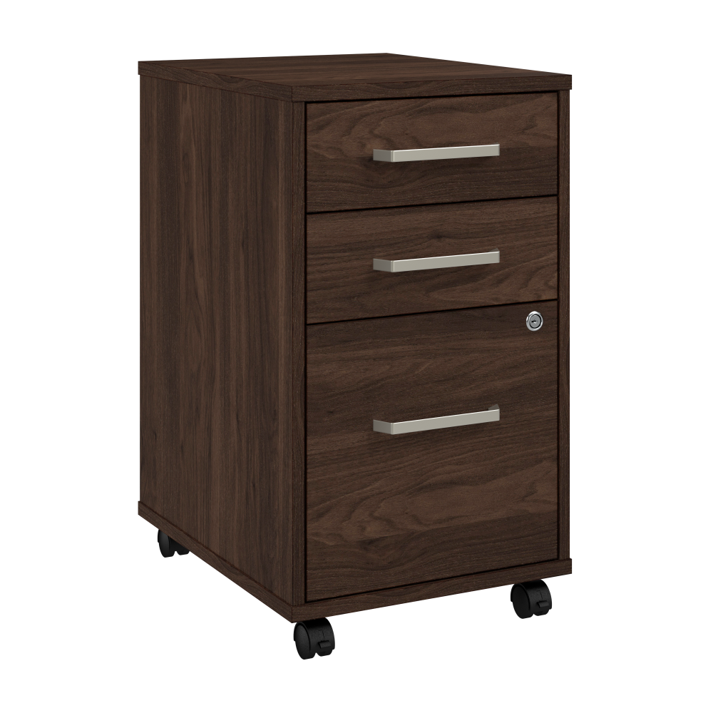 Shop Bush Business Furniture Vista 3 Drawer Mobile File Cabinet, Image 01, VSF116BWSU, #color_black walnut