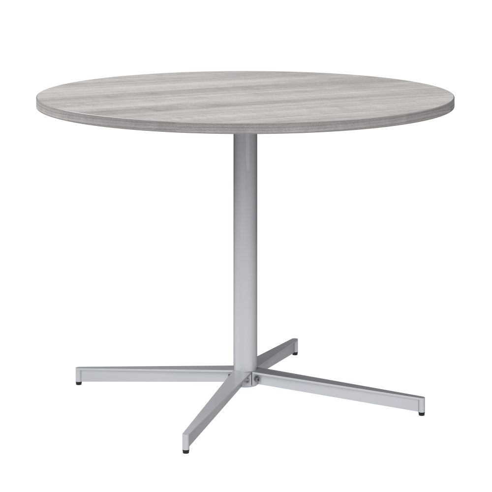Shop Bush Business Furniture 42-inch Round Conference Table with Metal Base, Image 01, 99XTB42RPG, #color_platinum gray/cool gray metallic