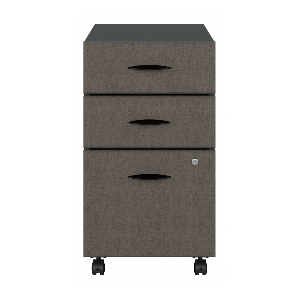 Shop Bush Business Furniture Series A 3 Drawer Mobile File Cabinet, Image 03, WC84853PSU, #color_slate