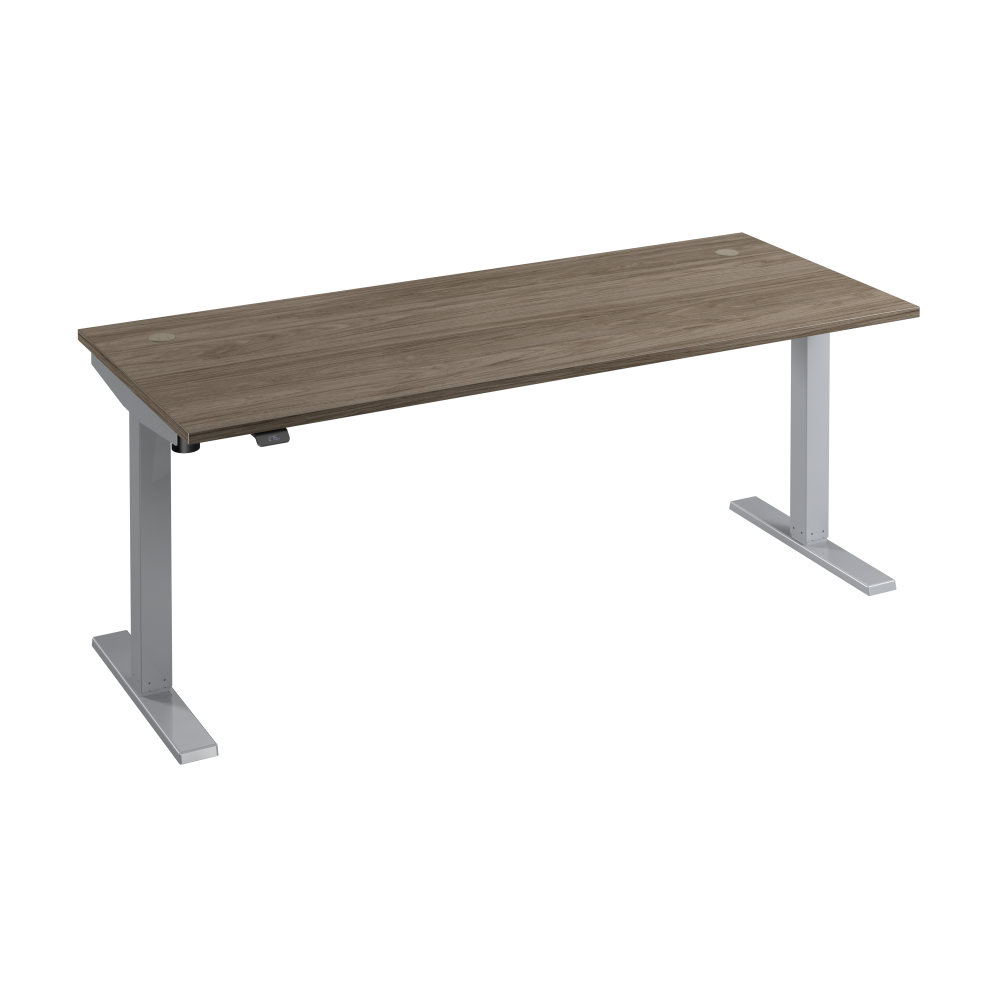Shop Bush Business Furniture Move 40 Series 72W x 30D Electric Height Adjustable Standing Desk, Image 01, M4S7230MHSK, #color_modern hickory/cool gray metallic