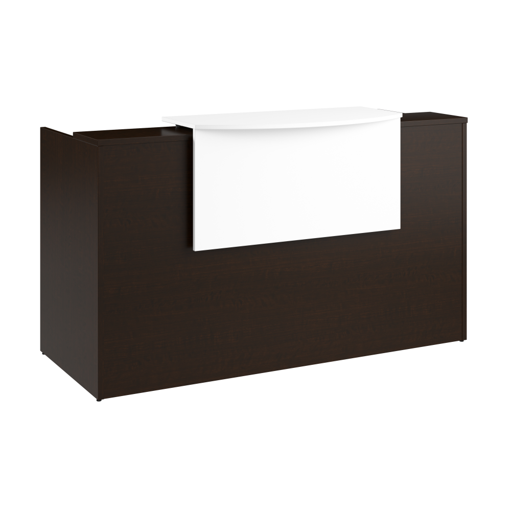 Shop Bush Business Furniture Arrive 72W x 30D Reception Desk with Counter and Mobile File Cabinet, Image 03, ARV008MR, #color_mocha cherry