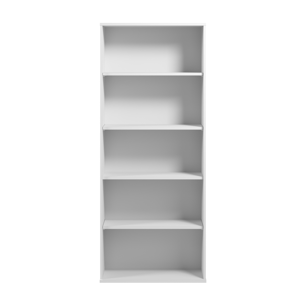Shop Bush Business Furniture Hustle Tall 5 Shelf Bookcase, Image 03, HUB230WH, #color_white