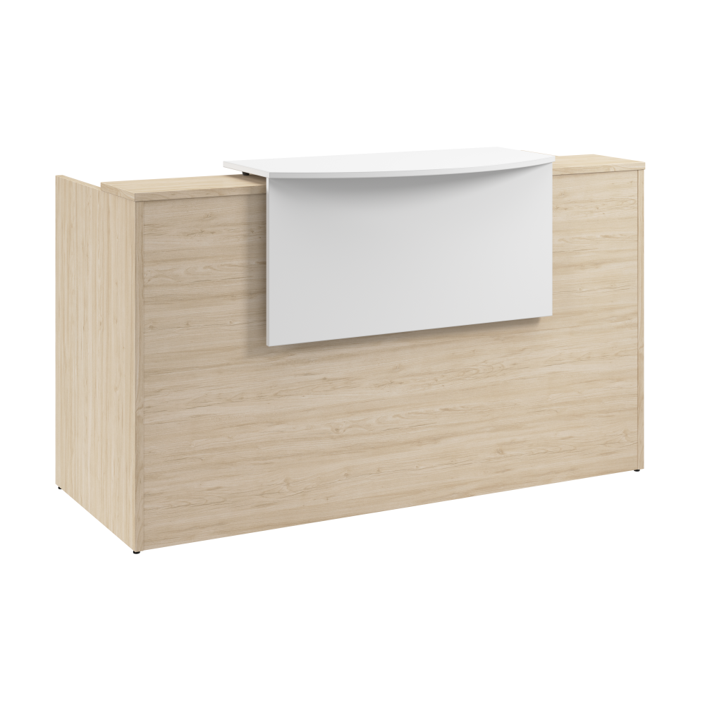 Shop Bush Business Furniture Arrive 72W x 30D Reception Desk with Counter and Mobile File Cabinet, Image 03, ARV008NE, #color_natural elm