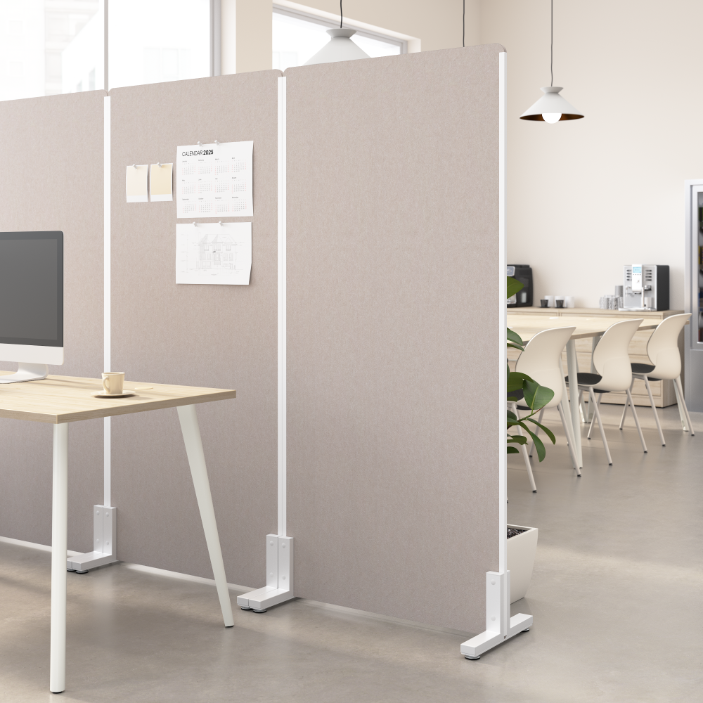 Shop Bush Business Furniture 34W x 72H Freestanding Privacy Screen, Image 02, PSP234WB-03, #color_warm beige