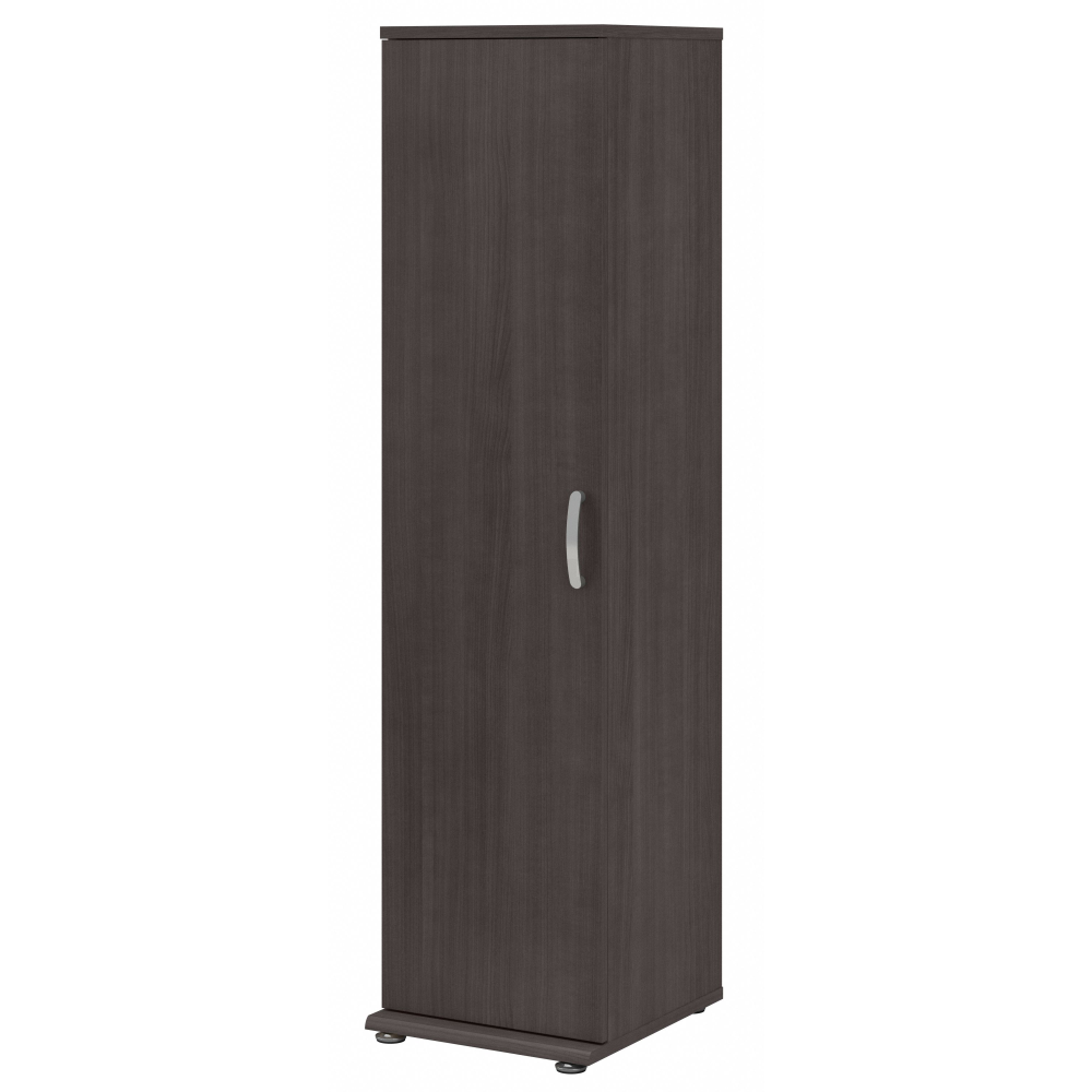 Shop Bush Business Furniture Universal Tall Narrow Storage Cabinet with Door and Shelves, Image 01, UNS116SG, #color_storm gray