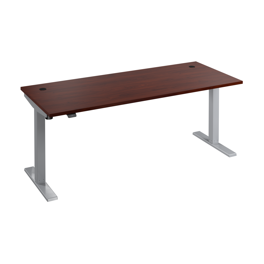 Shop Bush Business Furniture Move 40 Series 72W x 30D Electric Height Adjustable Standing Desk, Image 01, M4S7230HCSK, #color_hansen cherry/cool gray metallic