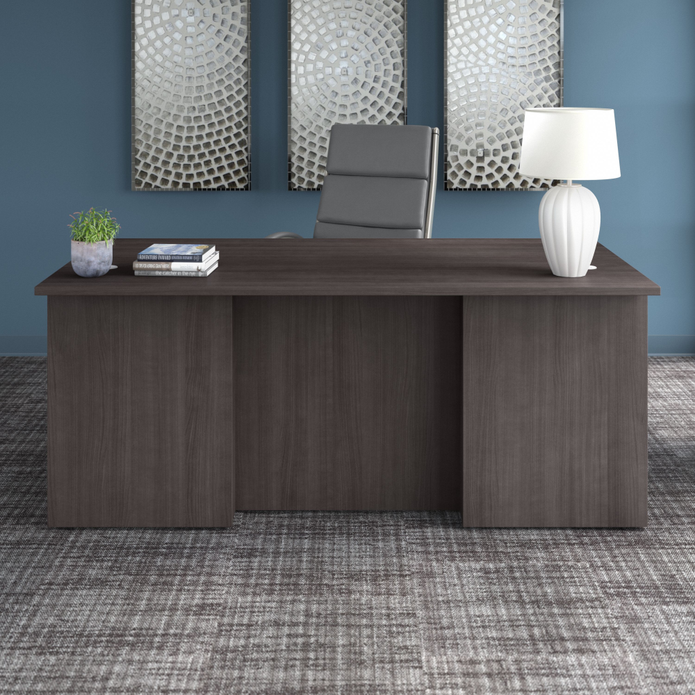 Shop Bush Business Furniture Office 500 72W x 36D Executive Desk, Image 02, OFD172SGK, #color_storm gray