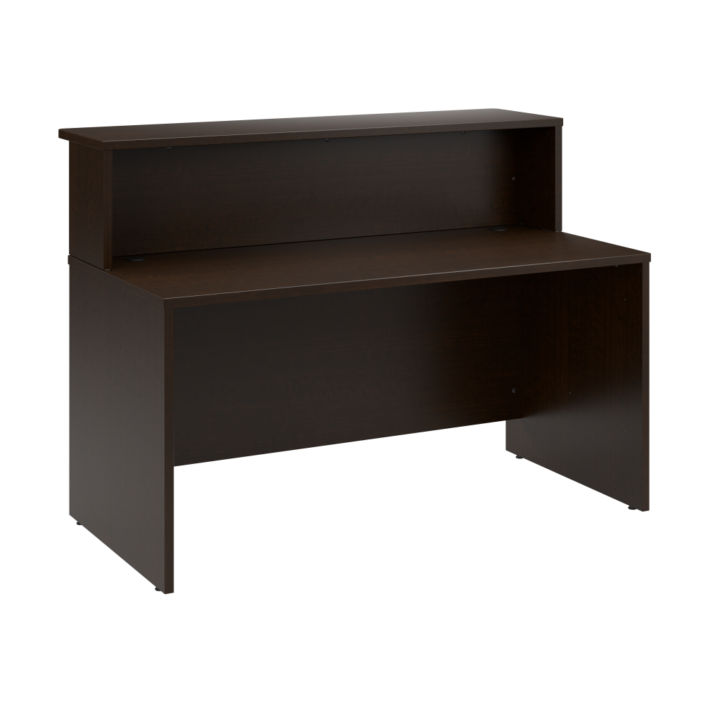Shop Bush Business Furniture Arrive 60W x 30D Reception Desk with Shelf, Image 01, ARV001MR, #color_mocha cherry