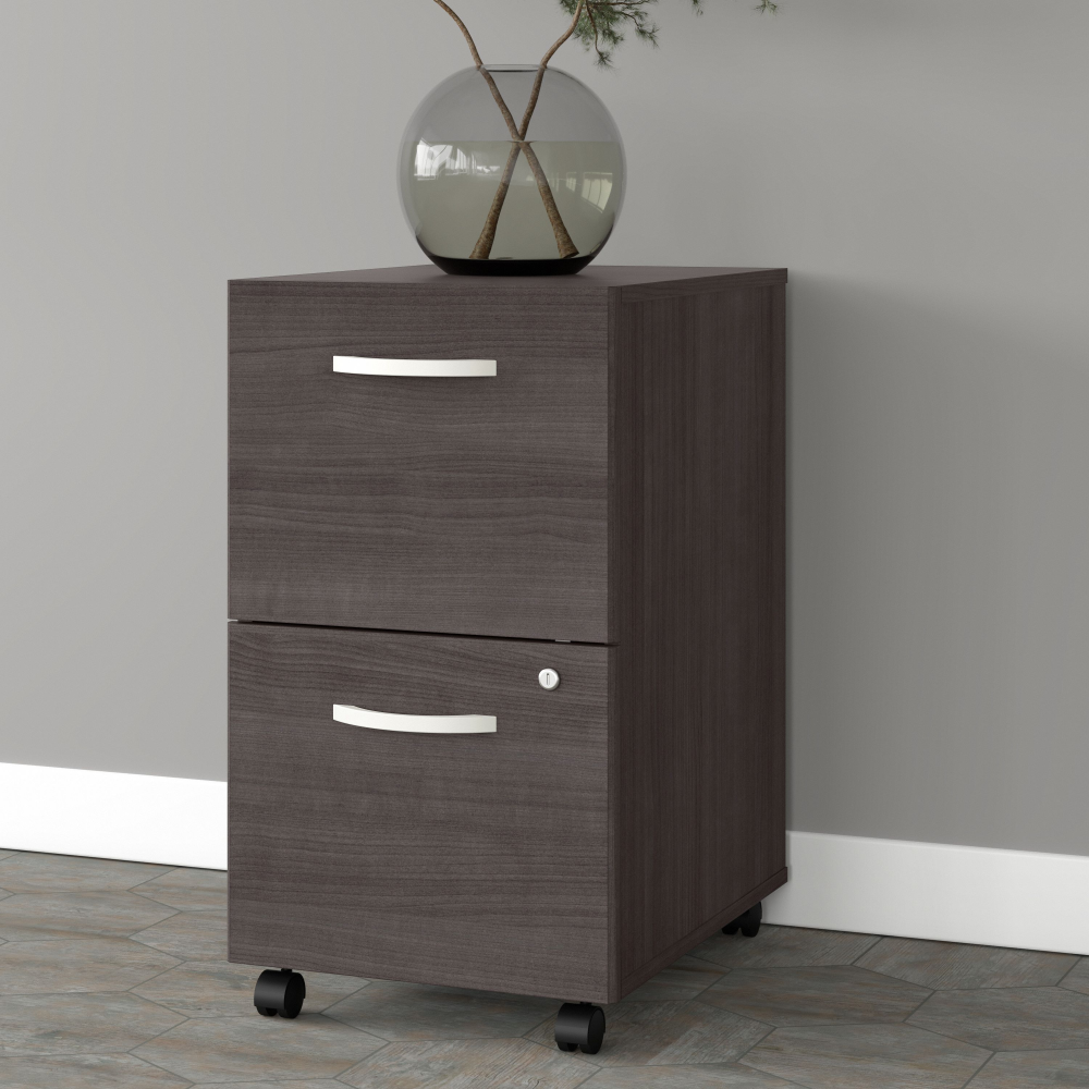 Shop Bush Business Furniture Studio A 2 Drawer Mobile File Cabinet - Assembled, Image 02, SDF116SGSU-Z, #color_storm gray