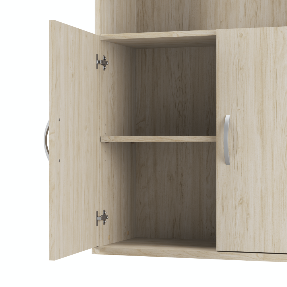 Shop Bush Business Furniture Studio C Tall 5 Shelf Bookcase with Doors, Image 04, STC015NE, #color_natural elm