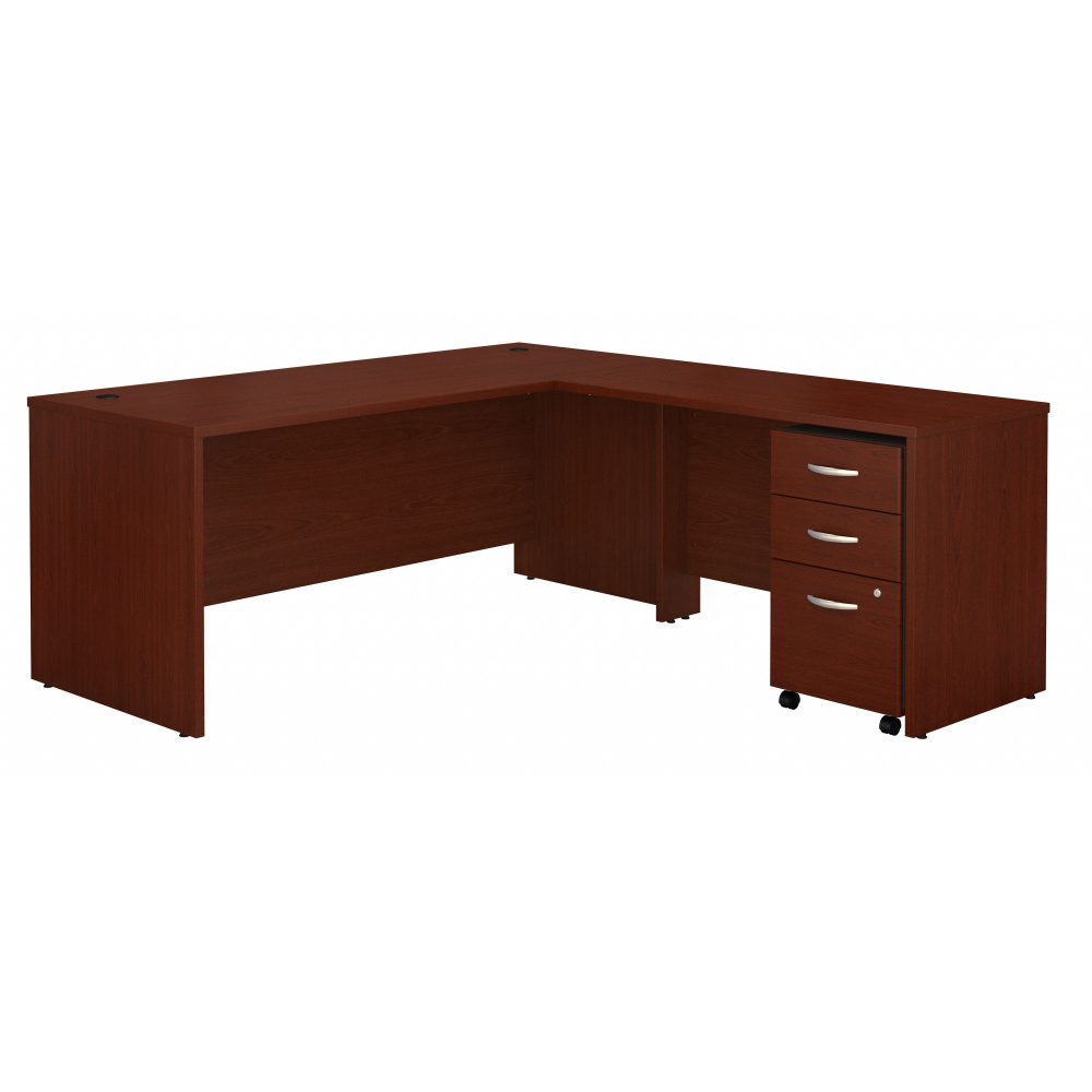 Shop Bush Business Furniture Series C 72W L Shaped Desk with 48W Return and Mobile File Cabinet, Image 01, SRC001MASU, #color_mahogany