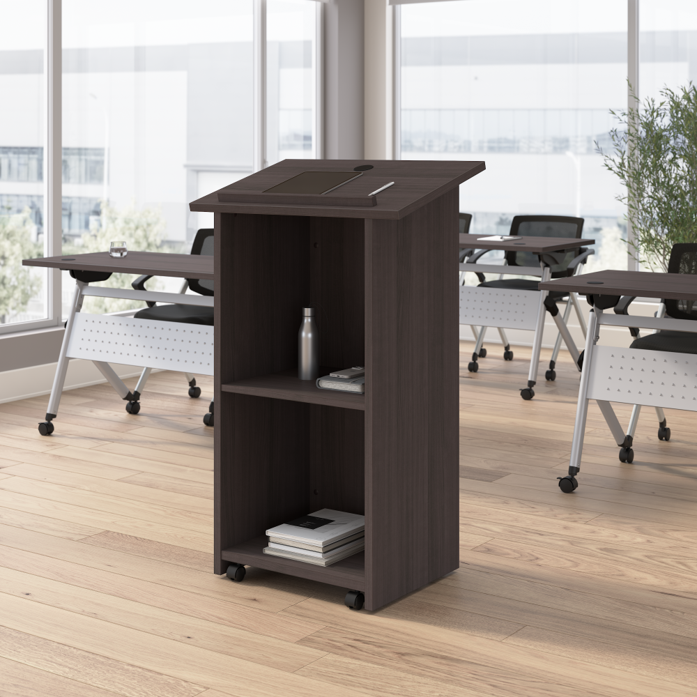Shop Bush Business Furniture Envision Podium Lectern, Image 02, NVD129SG, #color_storm gray