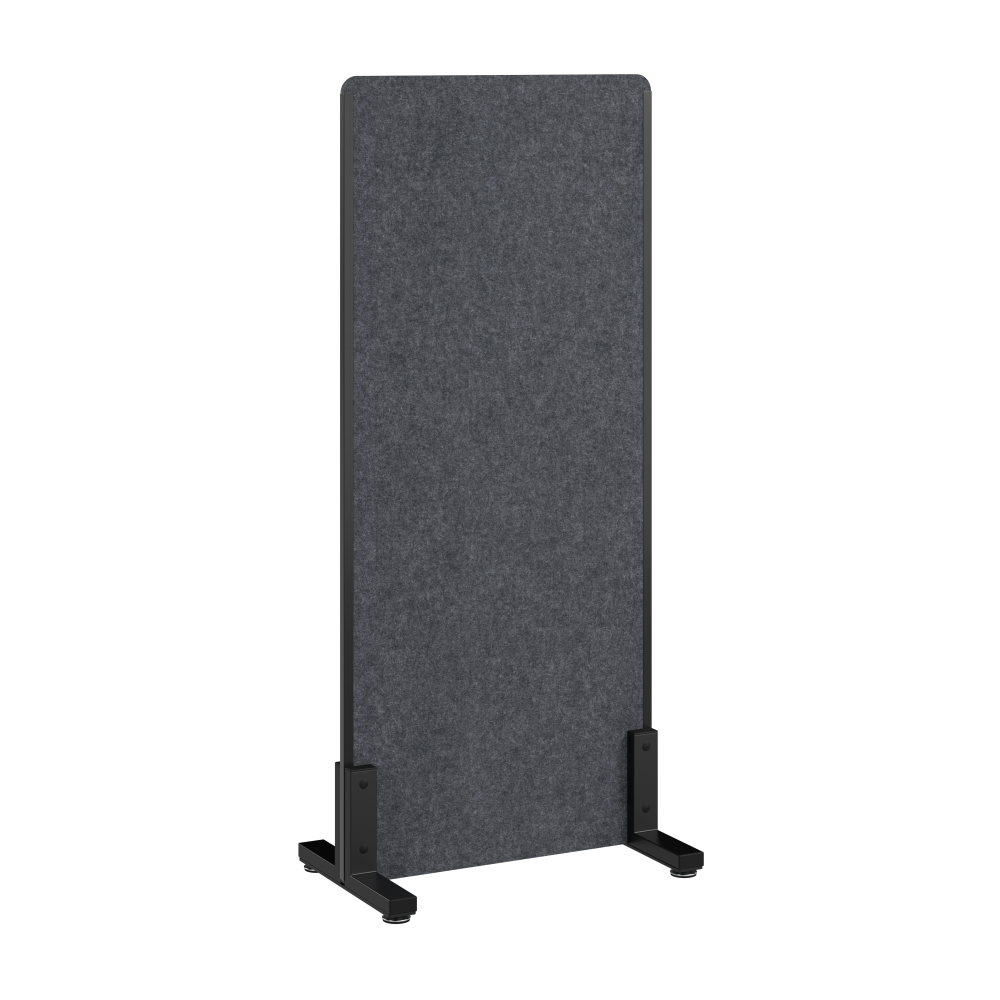 Shop Bush Business Furniture 24W x 55H Freestanding Privacy Screen, Image 01, PSP224CL-03, #color_cool charcoal