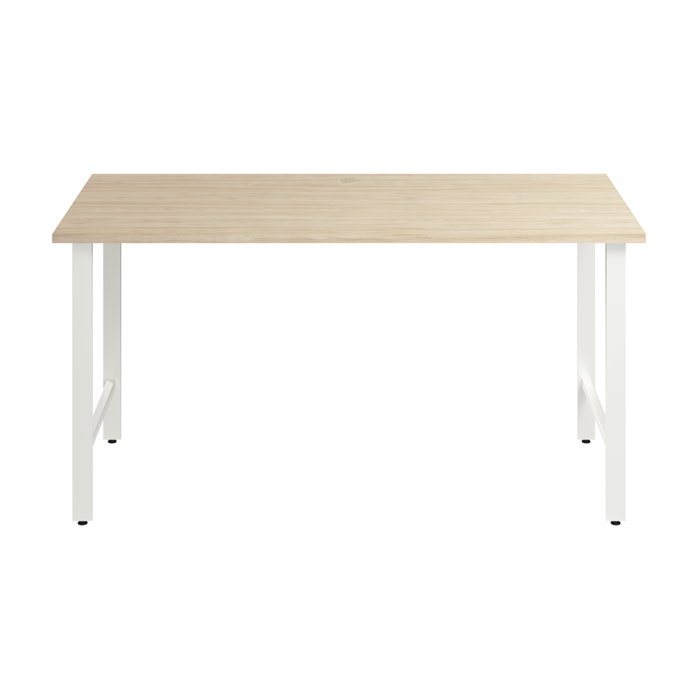 Shop Bush Business Furniture Hustle 60W x 30D Computer Desk with Metal Legs, Image 03, HUD160NE, #color_natural elm