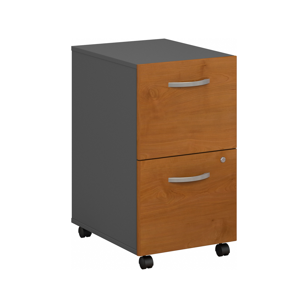 Shop Bush Business Furniture Series C 2 Drawer Mobile File Cabinet - Assembled, Image 01, WC72452SU, #color_natural cherry/graphite gray
