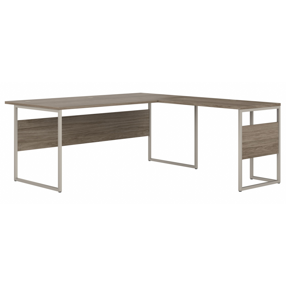 Shop Bush Business Furniture Hybrid 72W x 36D L Shaped Table Desk with Metal Legs, Image 01, HYB025MH, #color_modern hickory