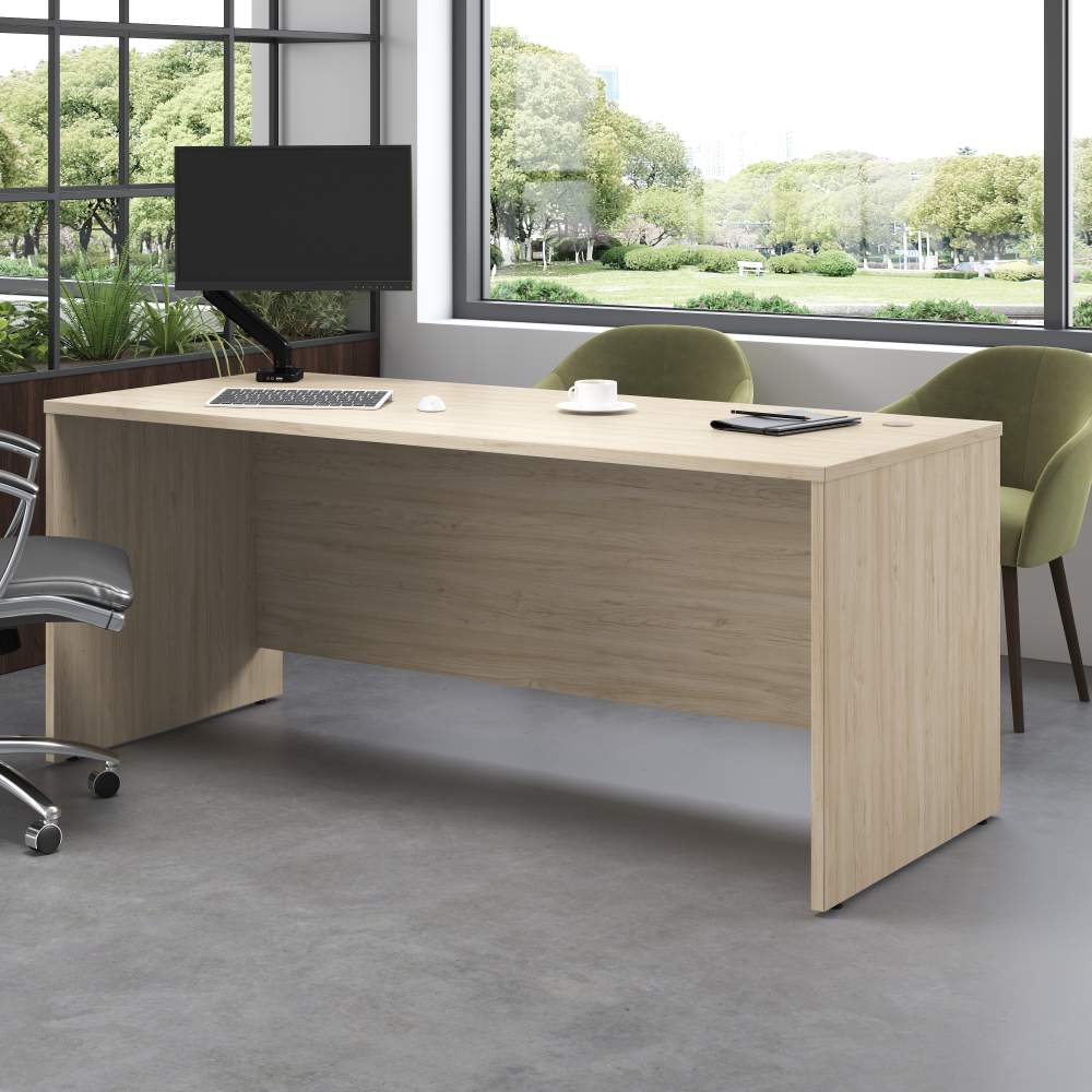 Shop Bush Business Furniture Studio C 72W x 30D Office Desk, Image 02, SCD272NE, #color_natural elm