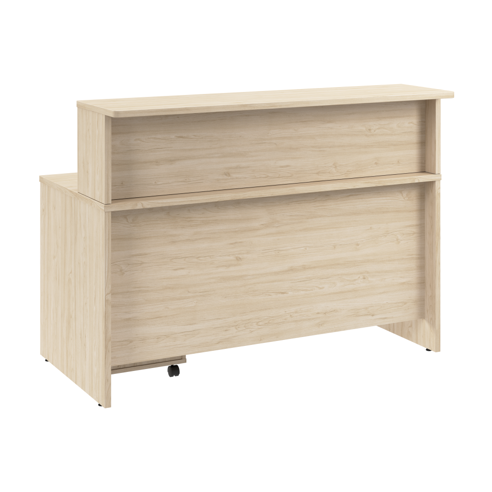 Shop Bush Business Furniture Arrive 60W x 30D Reception Desk with Shelf and Mobile File Cabinet, Image 03, ARV002NE, #color_natural elm